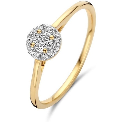 Blush LG1023Y 14k gouden ring met 0,22 ct diamant lab grown