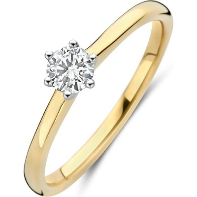 Blush LG1037B 14k gouden solitair ring diamant lab grown