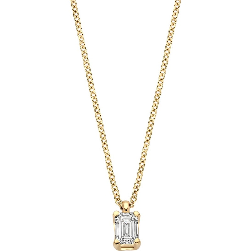 Blush LG3016Y 14k gouden ketting met diamant lab grown