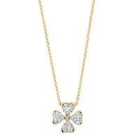 Blush LG3017Y 14k gouden ketting met klavertje diamant