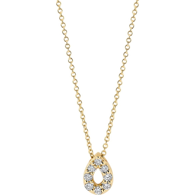 Blush LG3018Y 14k gouden ketting met druppel diamant