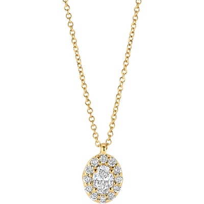 Blush LG3019Y 14k gouden ketting met diamant lab grown