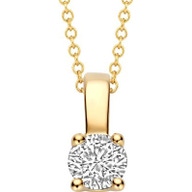 Blush LG6000Y 14k gouden hanger met diamant lab grown