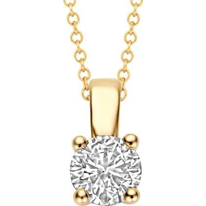 Blush LG6001Y 14k gouden hanger met diamant lab grown