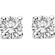 Blush LG7000W 14k witgouden oorknopjes diamant lab grown