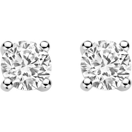 Blush LG7003W 14k witgouden oorknopjes diamant lab grown