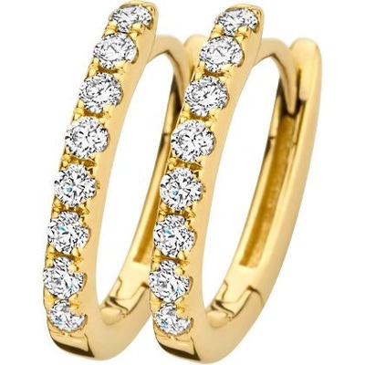 Blush LG7006Y 14k gouden klapcreolen met 0,24 ct diamant lab grown