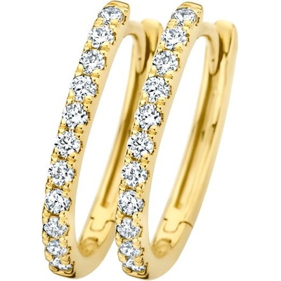 Blush LG7007Y 14k gouden klapcreolen met 0,33 ct diamant lab grown