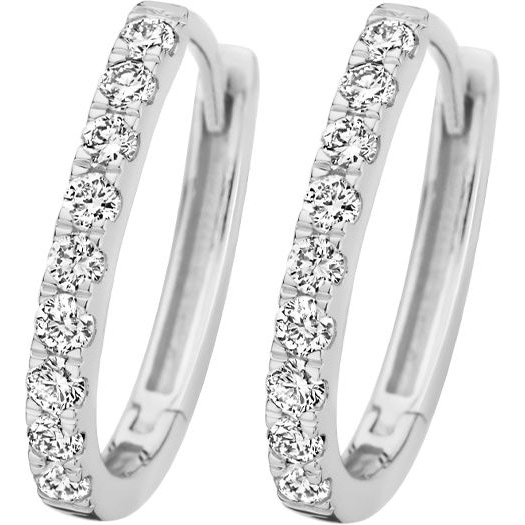 Blush LG7008W 14k witgouden oorringen diamant lab grown