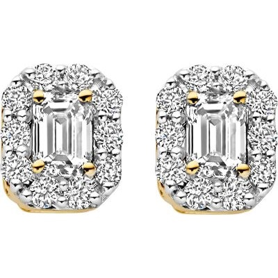Blush LG7010Y 14k gouden oorknopjes diamant lab grown