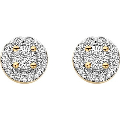 Blush LG7011Y 14k gouden oorknopjes met 0,145 ct diamant lab grown
