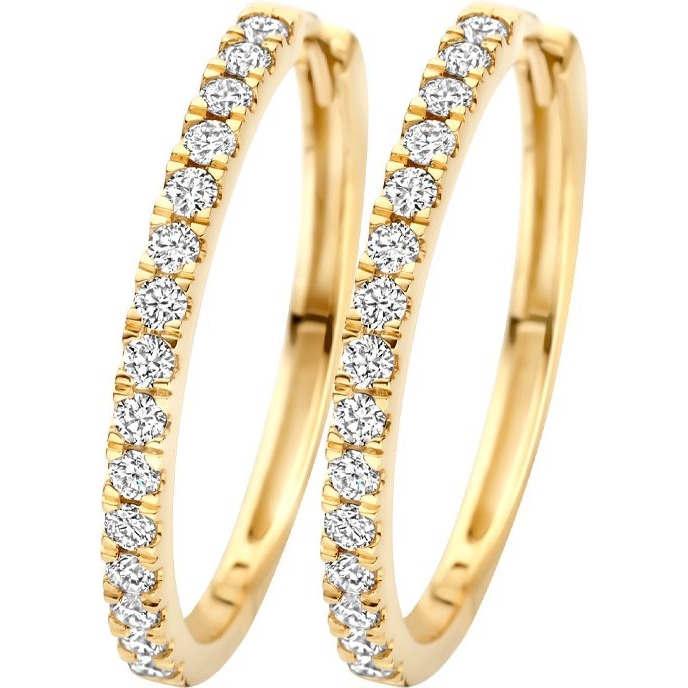 Blush LG7013Y 14k gouden oorringen met diamant lab grown