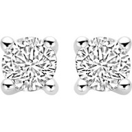 Blush LG7020W 14k witgouden oorknopjes diamant lab grown
