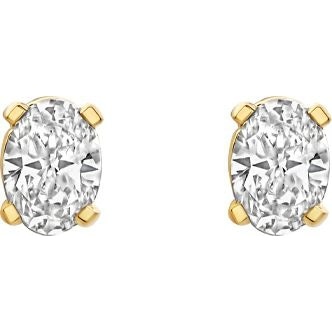 Blush LG7026Y 14k gouden oorknopjes diamant lab grown