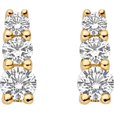 Blush LG7030Y 14k gouden oorrknopjes diamant lab grown