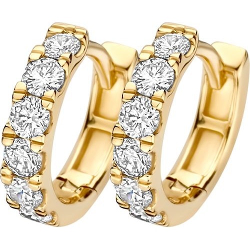 Blush LG7031Y 14k gouden oorringen diamant lab grown