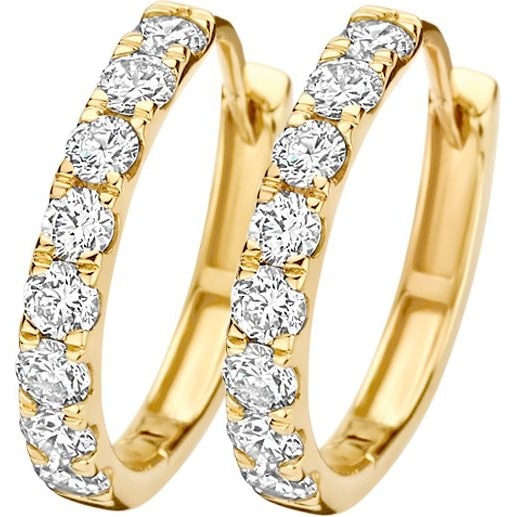 Blush LG7032Y 14k gouden oorringen diamant lab grown