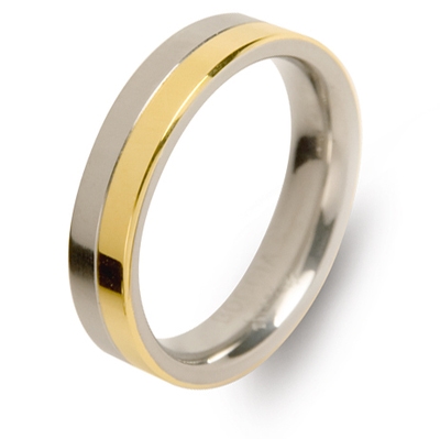 Boccia Titanium 0129-02 bicolor ring 4 mm