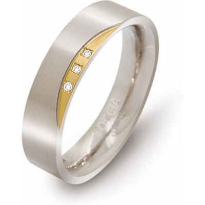 Boccia 0138-04 Titanium damesring met 0,015 ct diamant