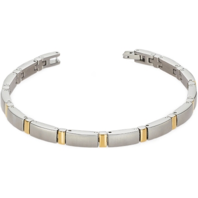 0371-02 Titanium dames armband bicolor