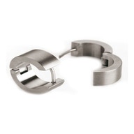 0503-01 Titanium dames creolen 15x6 mm