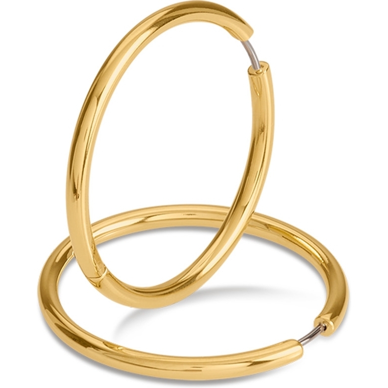 Boccia Titanium 05070-02 goudkleurige oorringen 39 mm