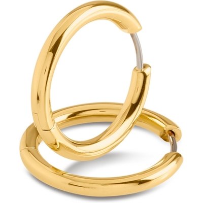 05072-02 Titanium goudkleurige oorringen 23 mm