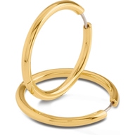 05073-02 Titanium goudkleurige oorringen 31 mm