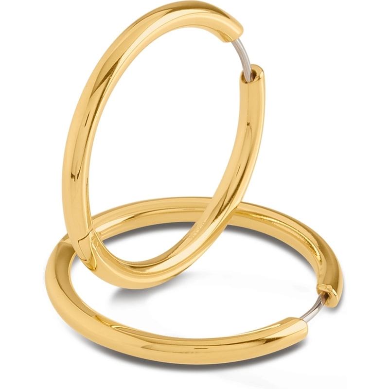 Boccia Titanium 05073-02 goudkleurige oorringen 31 mm