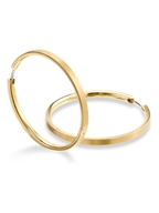 0508-09 Titanium goudkleurige oorringen 40 mm