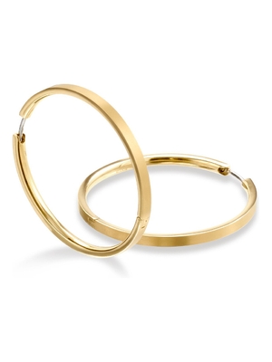 0508-09 Titanium goudkleurige oorringen 40 mm