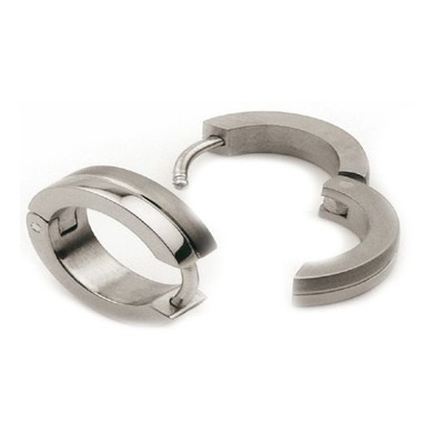 0510-02 Titanium dames creolen 13x35 mm