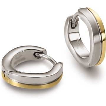 0563-02 Titanium bicolor oorringen 13 mm