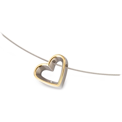 07014-02 Titanium bicolor hart hanger 195 mm