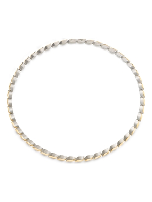 08038-02 Titanium bicolor schakelketting 45 cm