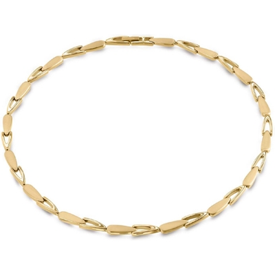 08039-03 Titanium goudkleurige schakelketting 45 cm