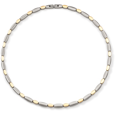 08090-02 Bicolor titanium schakelketting 50 cm