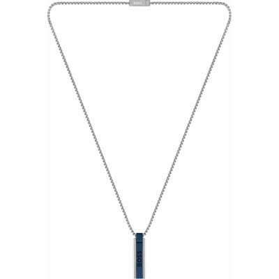 BOSS Jewelry HBJ1580370 Sakis stalen ketting met hanger 60 cm