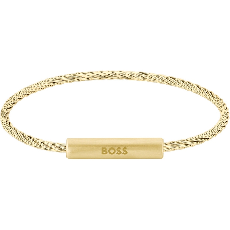 BOSS Jewelry HBJ1580388 Alek goudkleurige armband 19 cm