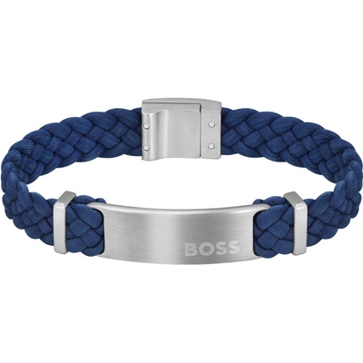 HBJ1580609M Dylan leren armband blauw 19 cm