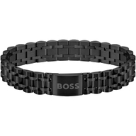 HBJ1580646 Owan zwart stalen armband 20 cm