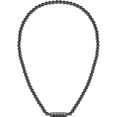 HBJ1580657 Sphere Metal zwart stalen collier 51 cm