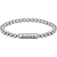 HBJ1580658M Sphere Metal stalen kralenarmband 19 cm