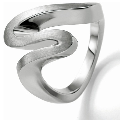 Breuning 44-01350 Zilveren ring gematteerd 18 mm