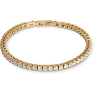 Coeur de Lion 0600/30-1816 Goudkleurige tennisarmband met zirkonia 16,5-18 cm