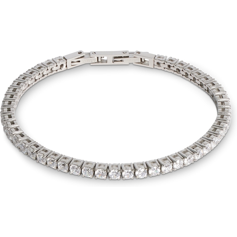 Coeur de Lion 0600/30-1817 Edelstalen tennisarmband met zirkonia 16,5-18 cm