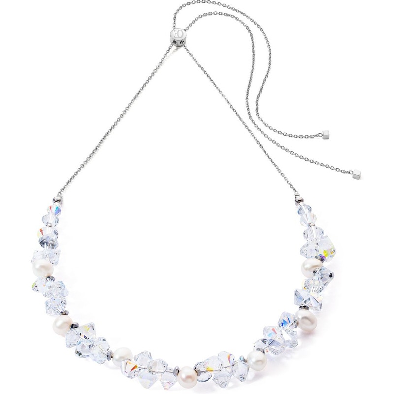 Coeur de Lion 1124/10-1417 Dancing Crystals & Pearls collier 30-70 cm