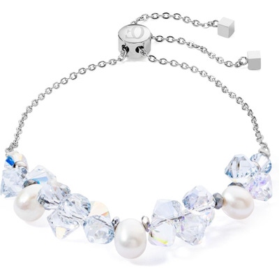 Coeur de Lion 1124/30-1417 Dancing Crystals & Pearls armband 14-22 cm