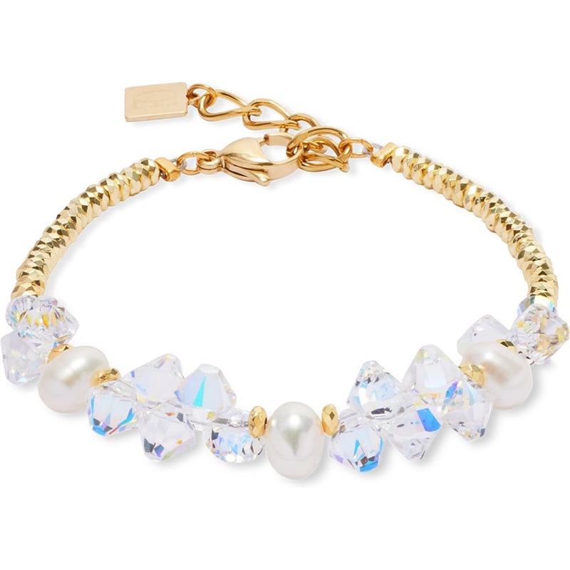Coeur de Lion 1136/30-1816 Dancing Crystals & Pearls armband 18-21 cm