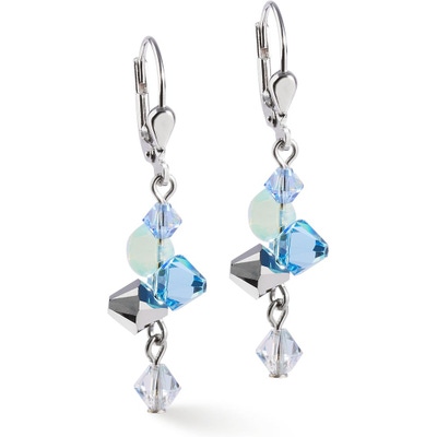 Coeur de Lion 2038/20-0737 Dancing Crystals oorhangers 40 mm